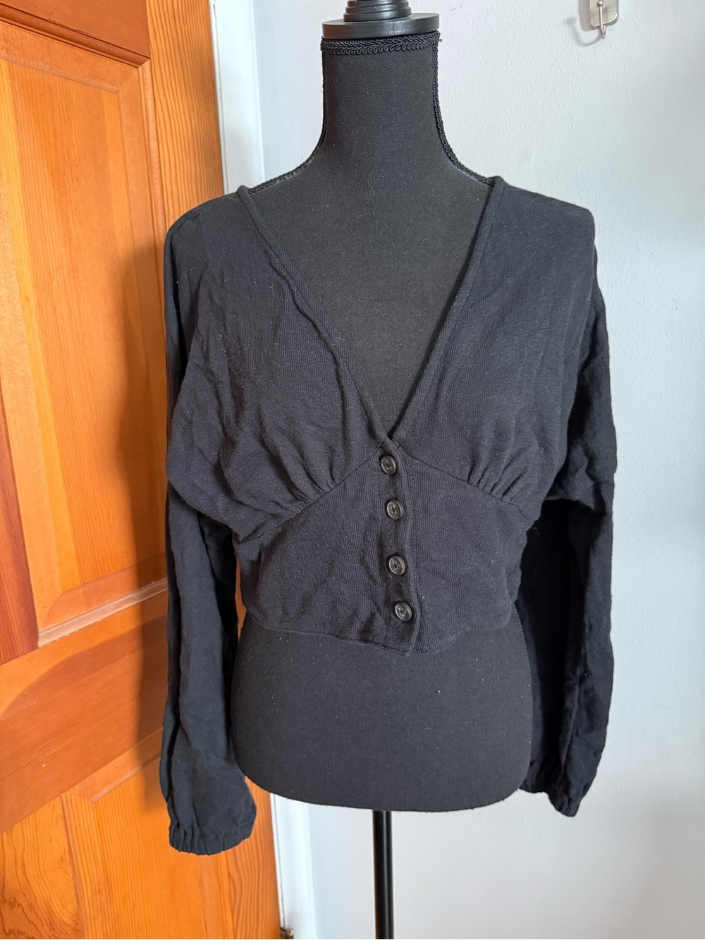 Madewell Cropped Balloon Sleeve Top - Picture 9 of 9